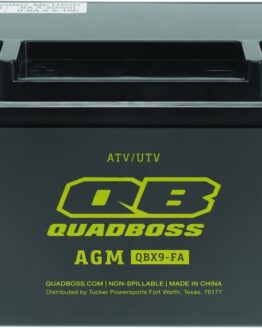 QuadBoss AGM Battery QBX9-FA 12V 8Ah Maintenance-Free Fits 09-20 Arctic Cat 150