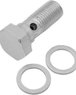 Chrome Banjo Bolt - 3/8"-24 Single Height