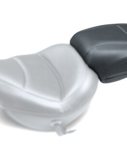 Mustang Standard Touring Passenger Seat Black Fits Softails