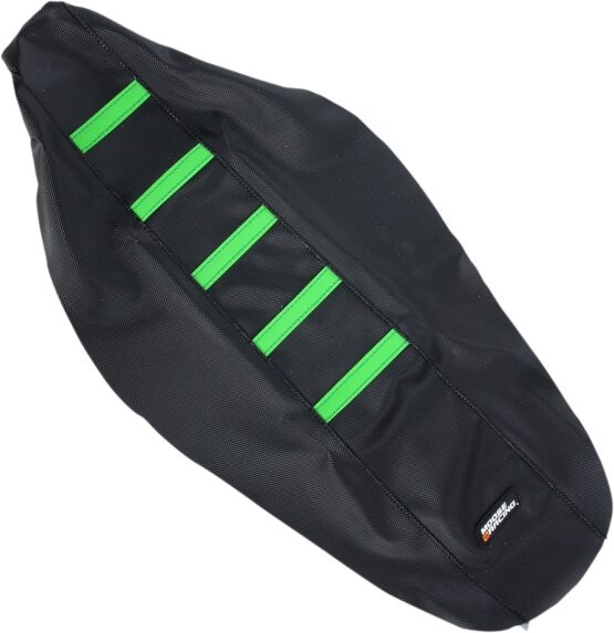 Black/Green Ribbed Seat Cover