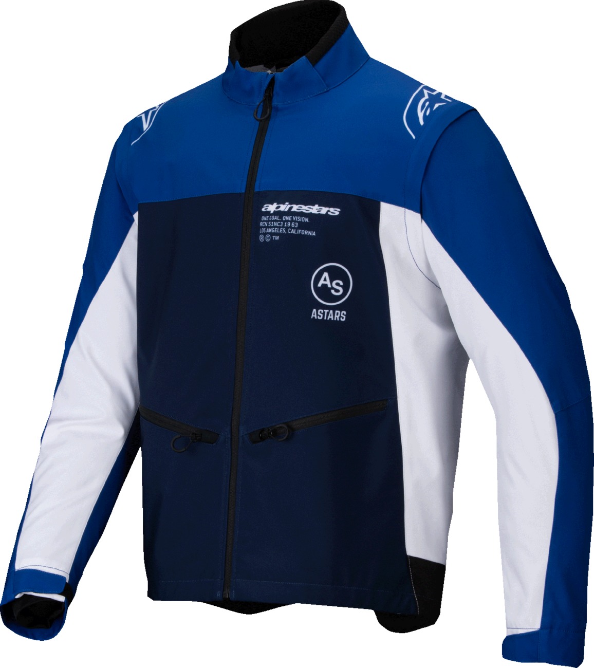 Alpinestars Lite-Dura Softshell Jacket Navy/Blue/White XL - Image 3