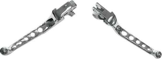 Chrome 5-Hole Custom Brake & Clutch Levers Set