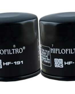 HF191 Oil Filter - Black - 2 Pack