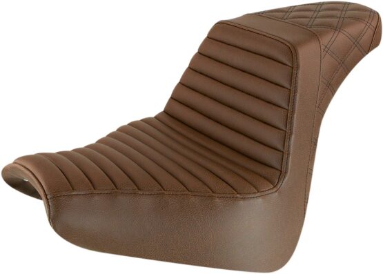 Step-Up Tuck and Roll 2-Up Seat Brown