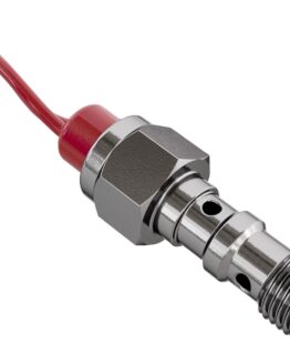 Goodridge Double Brake Light Switch Bolt M10x1.00 30mm Red Silver