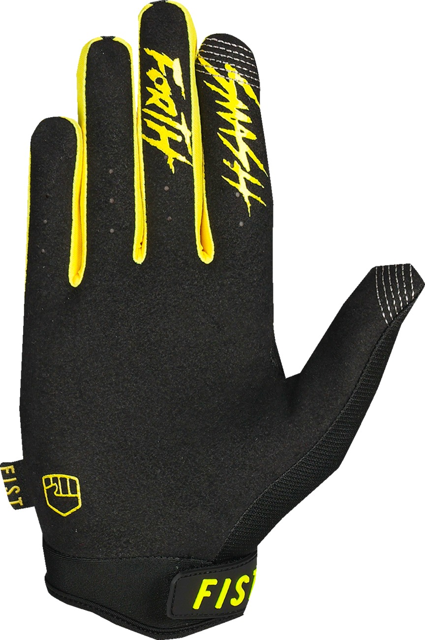 FIST Strapped Stocker Short Cuff Gloves Fluoro Yellow Men's XS - Image 3