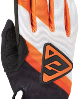Answer 25 Peak Flo Gloves Black/Hyper Orange/White Youth XS