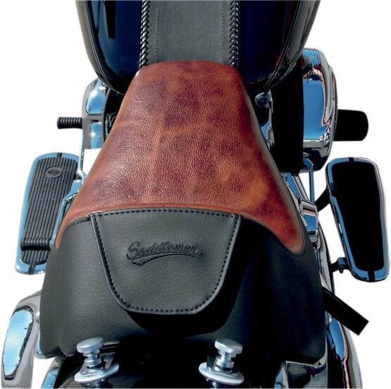 Renegade Lariat Plain Leather Solo Seat Brown Gel Low - Image 3