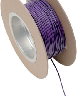 Violet / Black 18 Gauge Color Match Primary Wire - 100' Spool