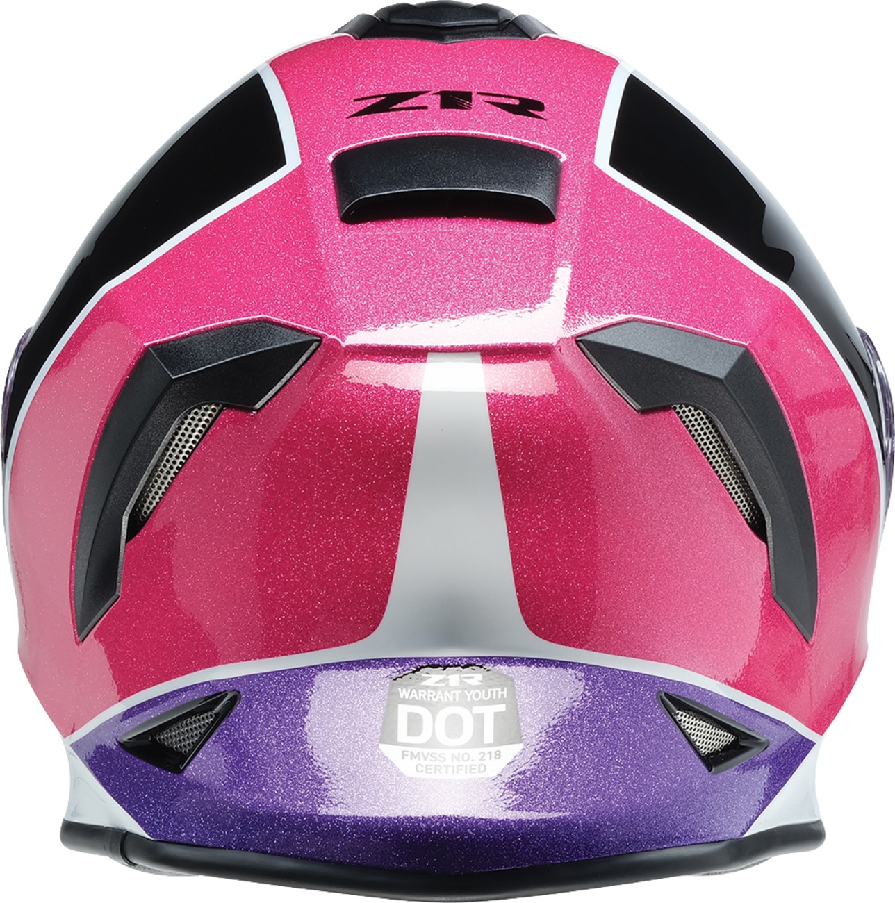 Z1R Youth Warrant Fresh Pow Snow Helmet L Pink/Purple - Image 3