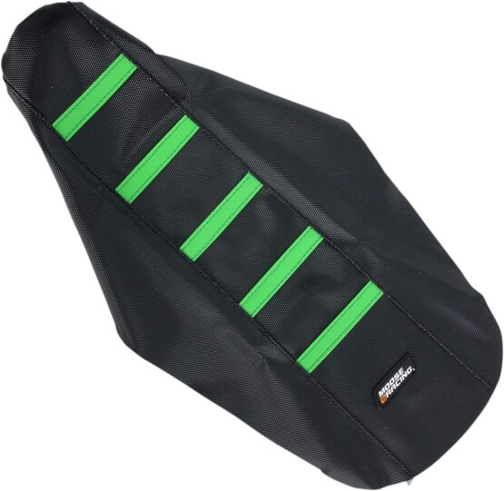 Black/Green Ribbed Seat Cover