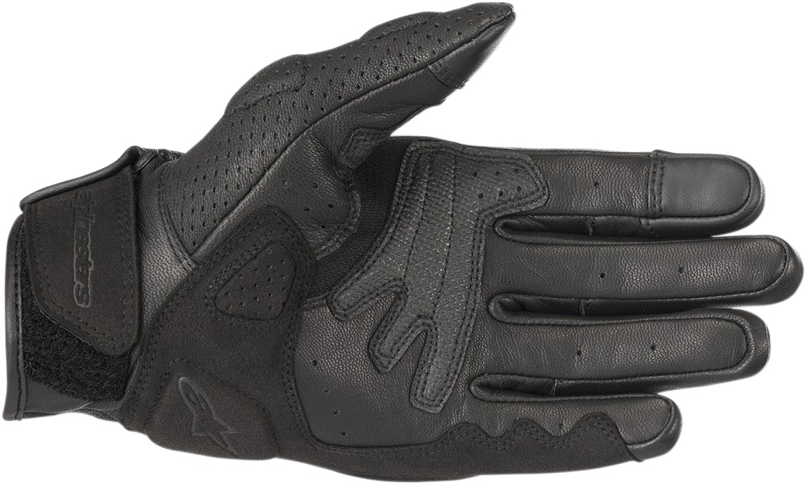 Mustang V2 Leather Motorcycle Gloves Black Large - Image 3