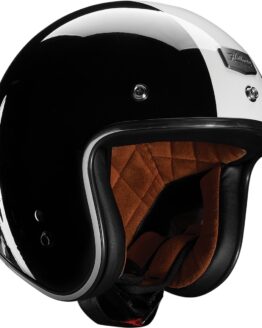 THOR Mccoy Open Face Helmet Gloss Black/White Medium