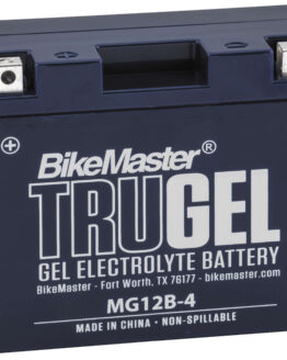 BikeMaster TruGel MG12B-4 12V Gel Battery Replaces YT12B-BS
