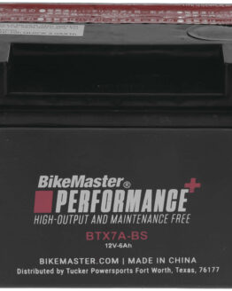 BikeMaster Maintenance Free Battery BTX7A-BS Replaces YTX7A-BS 12V 85 CCA