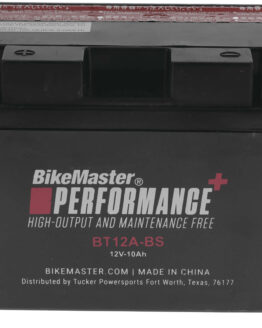 BikeMaster Maintenance-Free Battery BT12A-BS 12V 120CCA Replaces YT12A-BS