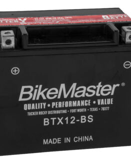 BikeMaster Maintenance Free Battery Replaces YTX12-BS 12V 160 CCA