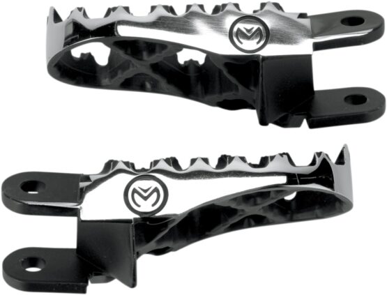 Black/Silver Hybrid Footpegs