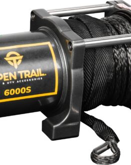 Open Trail 6000LB Winch with Synthetic Rope for ATV/UTV