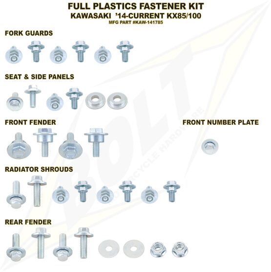 Full Plastic Fastener Kit