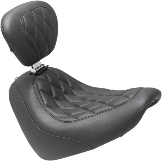 Tripper Diamond  Wide Solo Seat w/Backrest