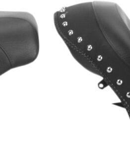 Touring Concho Studded Vinyl 2-Up Seat - Black
