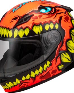 GMAX Youth GM-49Y Drax Helmet Orange Large