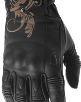 Women's Black Ivy Riding Gloves Black 2X-Large