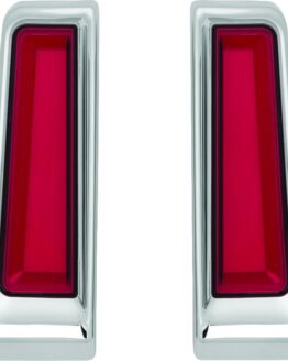 Tracer L.E.D. Inserts For Saddlebag Supports Chrome