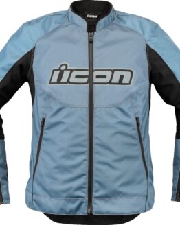 ICON Women's Overlord3 Jacket Black/Light Blue - S