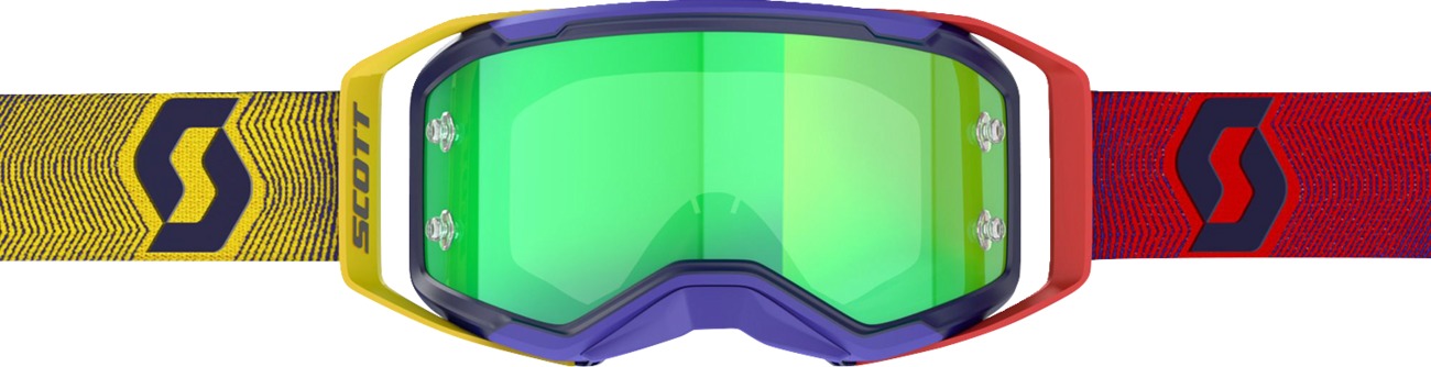 Scott Prospect 2.0 Goggle Red/Yellow Green Chrome Lens Adult - Image 3