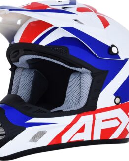 FX-17 Full Face Offroad Helmet Blue/Red/White Large