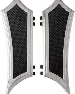 Accutronix Instigator Driver Floorboards Chrome Black 6061 Billet Aluminum