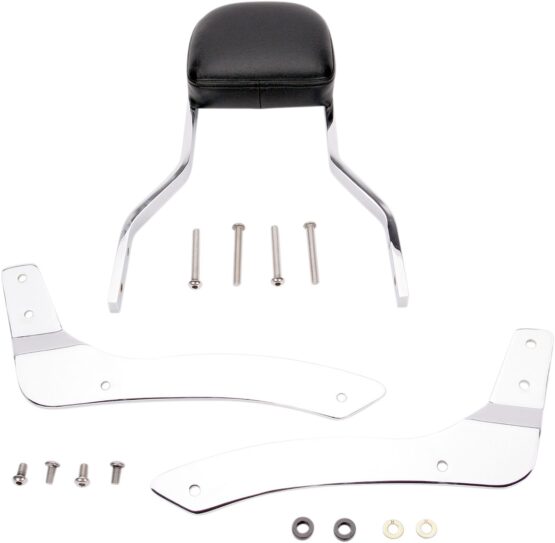 Chrome Short Square 14" Sissy Bar