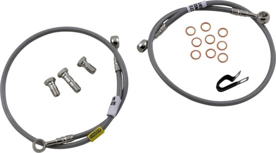 Stainless Steel Front 2-Lines Brake Line Kit