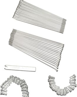 Rear 19" Spoke/Nipple Set (w/ Wrench) - 8 Gauge / 32 Qty - Silver