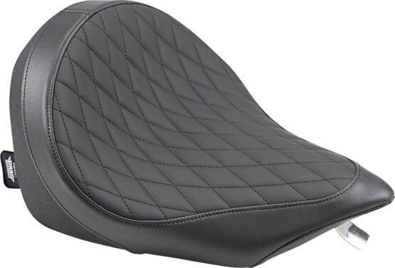 Low-Profile Diamond Leather Solo Seat - Black - Image 4