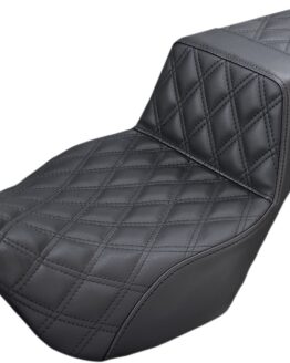 Step-Up Full Lattice Stitch 2-Up Seat Black Gel