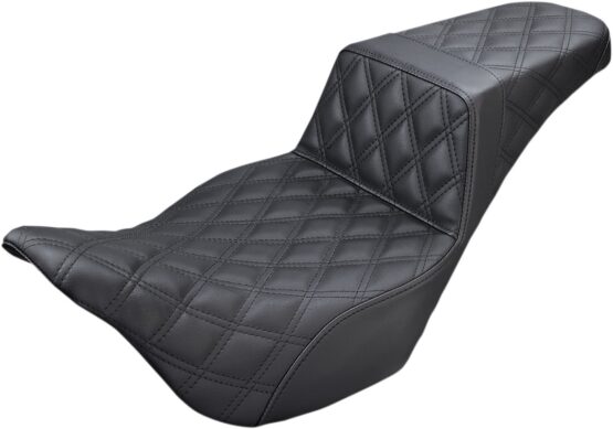 Step-Up Full Lattice Stitch 2-Up Seat Black Gel