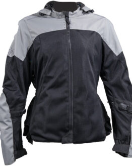 Speed and Strength Starstruck Mesh Jacket Grey/Black Womens 2XL