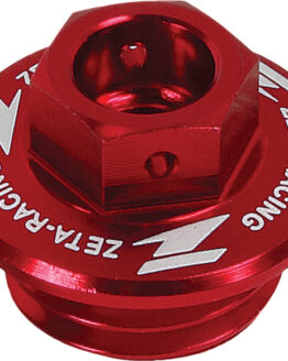 Red Billet Oil Filler Plug w/ Safety Wire Holes