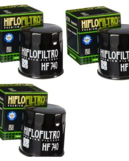HF740 Oil Filter - Black - 3 Pack