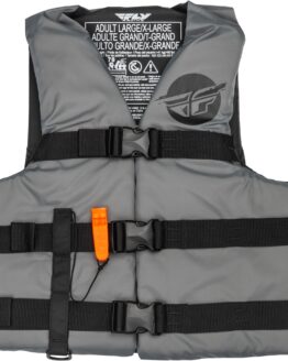 Fly Racing Nylon Flotation Vest Grey/Black 2X-Large Unisex