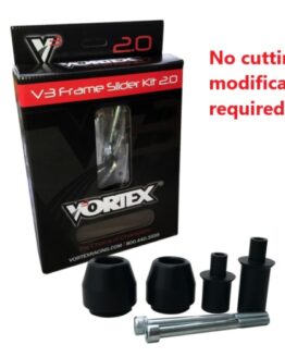 Vortex V3 2.0 Frame Slider Kit Black For Yamaha R7 2021-2023 No Cut