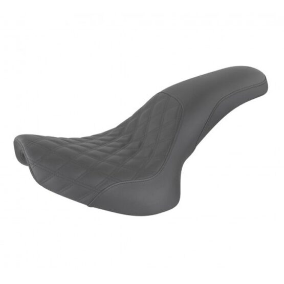 Profiler Lattice Stitched 2-Up Seat - Black