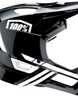 100% Trajecta Fidlock Bicycle Helmet Black/White Large