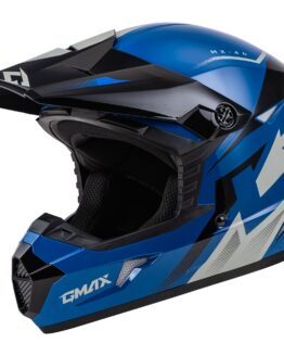 GMAX MX-46 Youth Compound Helmet Blue/Black/Grey Small