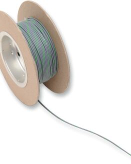 Gray / Green 18 Gauge Color Match Primary Wire - 100' Spool