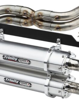 Dual Brushed Aluminum Full Exhaust