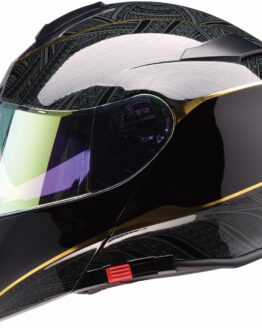 Z1R Solaris 2.0 Notorious Modular Helmet XS Black Gold Gloss Unisex
